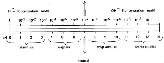 Jonkoncentration pH-värde, surhetsgrad och alkalitet